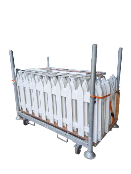 Barrière bois blanche "déco" (€/m)