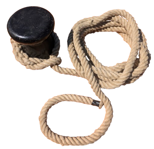 paquebot - Bollard d'Amarrage Vintage avec Cordage - Image 2