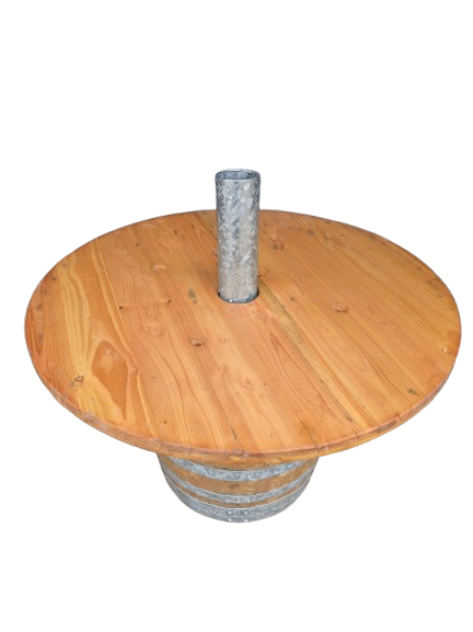 Tonneau Vernis - Support pour mât Guinguette - Image 2