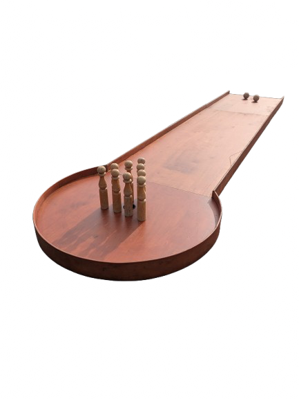 Piste de quilles en bois