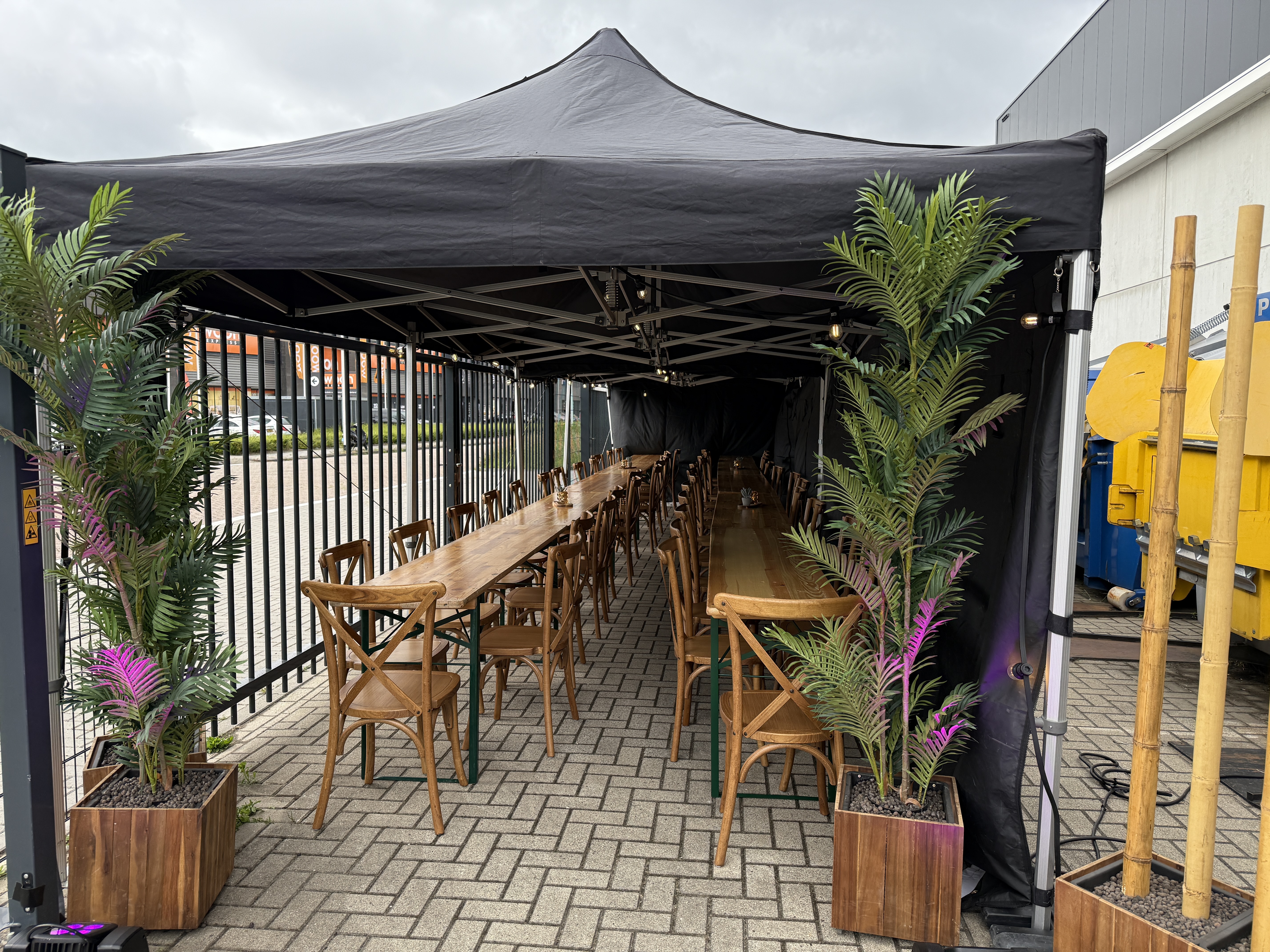 Thumbnail 2 voor Crossback stoel hout (exclusief kussen)