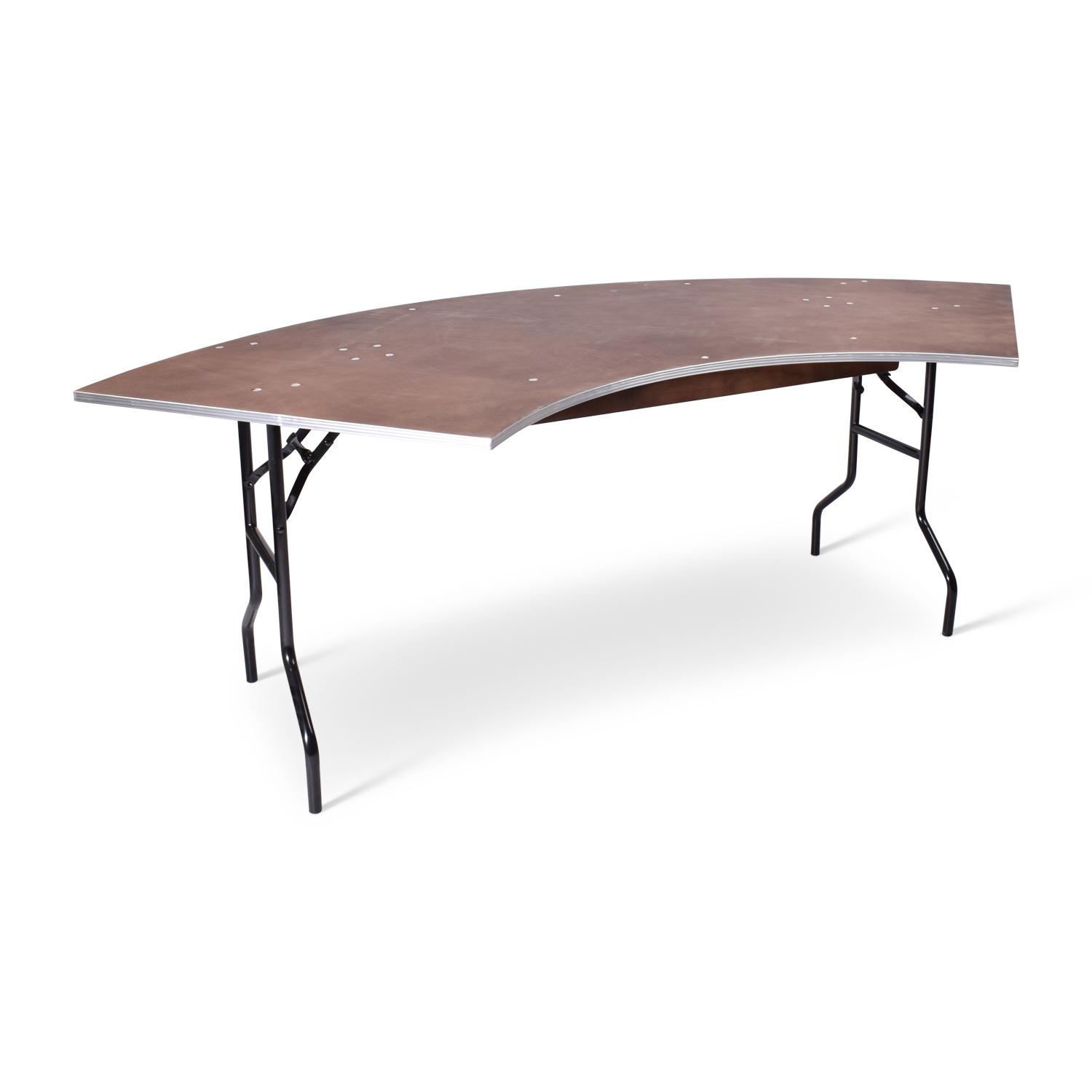 Klaptafel 1/4 rond 80cm breed