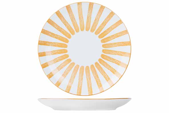 Plat bord 20,5 cm Cabana oranje