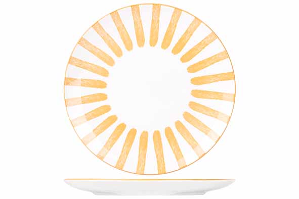 Plat bord 27 cm Cabana oranje