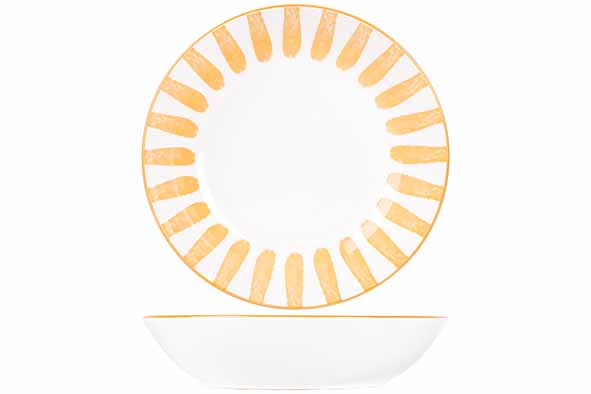 Diep bord 20 cm Cabana oranje