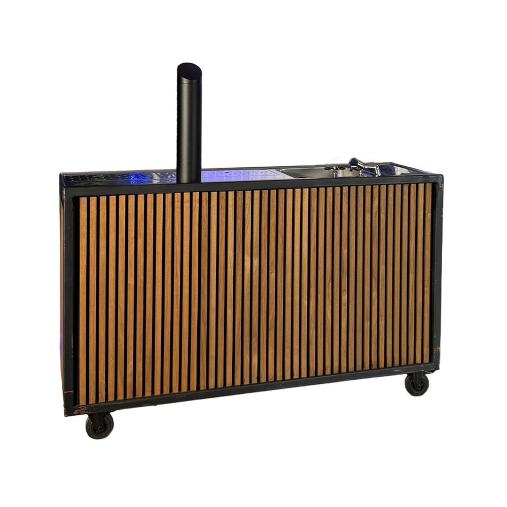 Mobiele Bar - Solid - Houtstrip