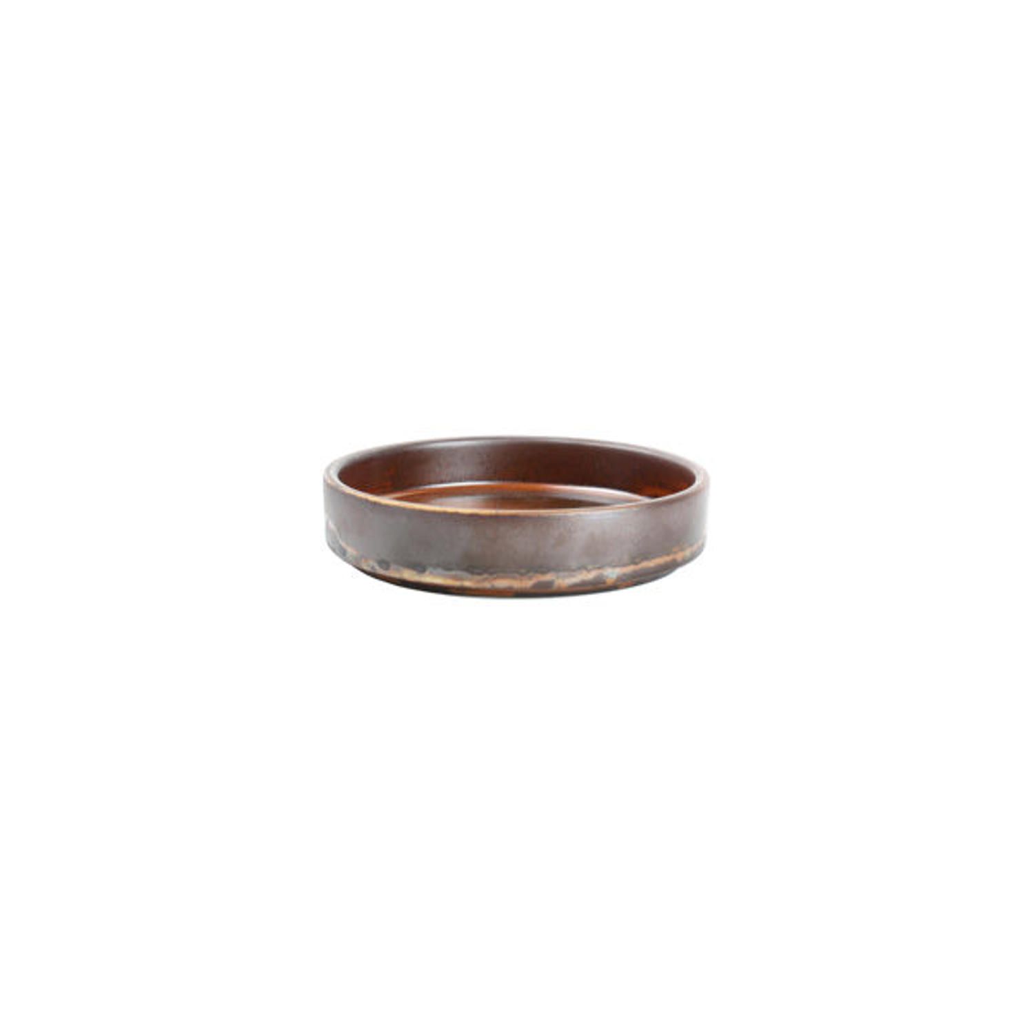 Diep bordje (sideplate) bruin Escura 13,5x3cm afbeelding