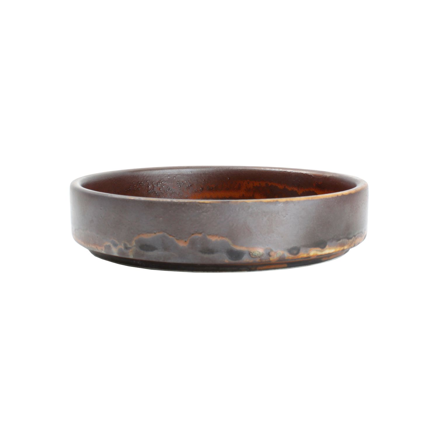 Thumbnail 2 voor Diep bordje (sideplate) bruin Escura 13,5x3cm