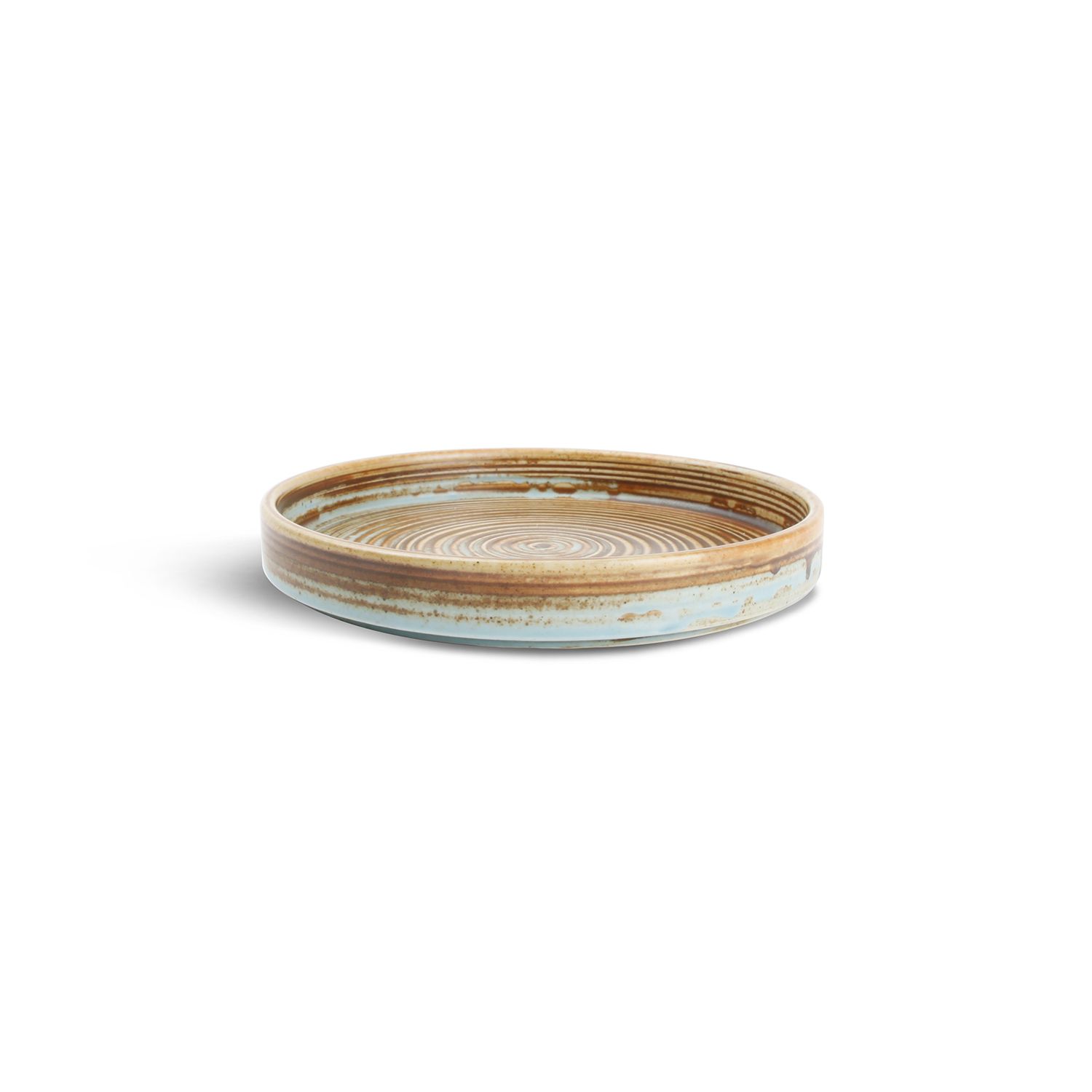 Plat bord bruin/groen Escura 17,5x2,5cm