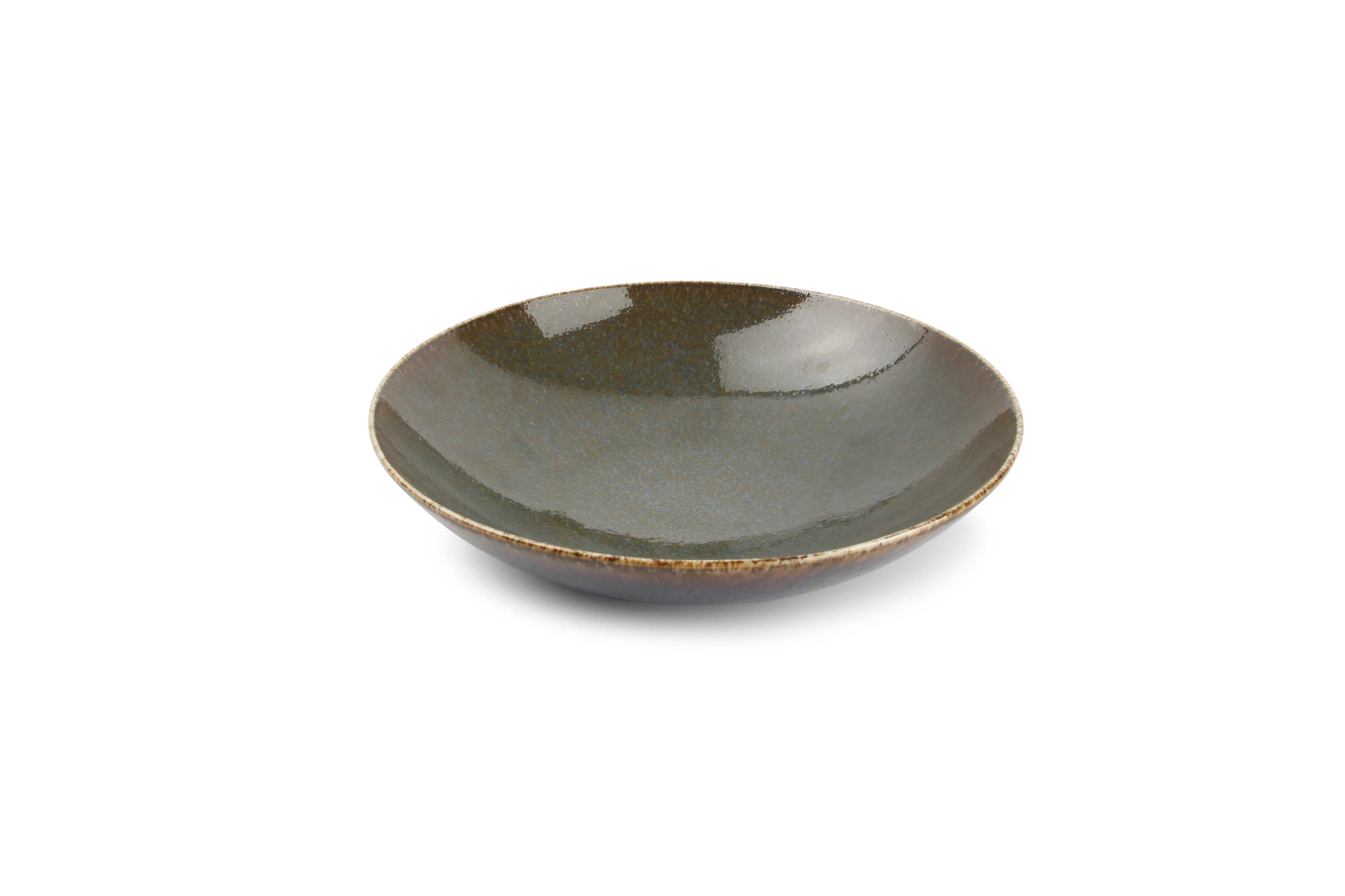 Diep bord 21x5cm blauw/groen Cirro