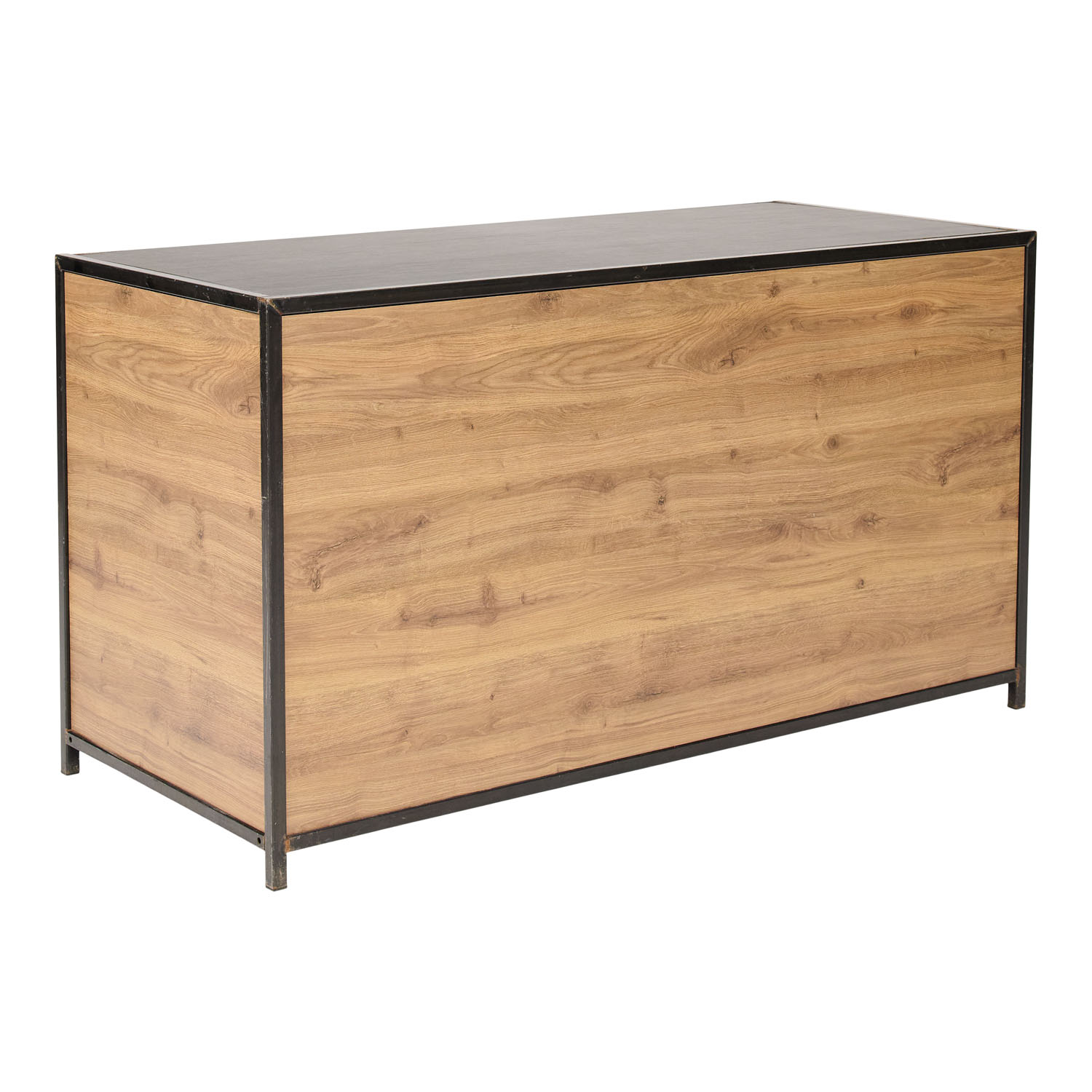 Hout klapbuffet Black Steel (160x70cm)