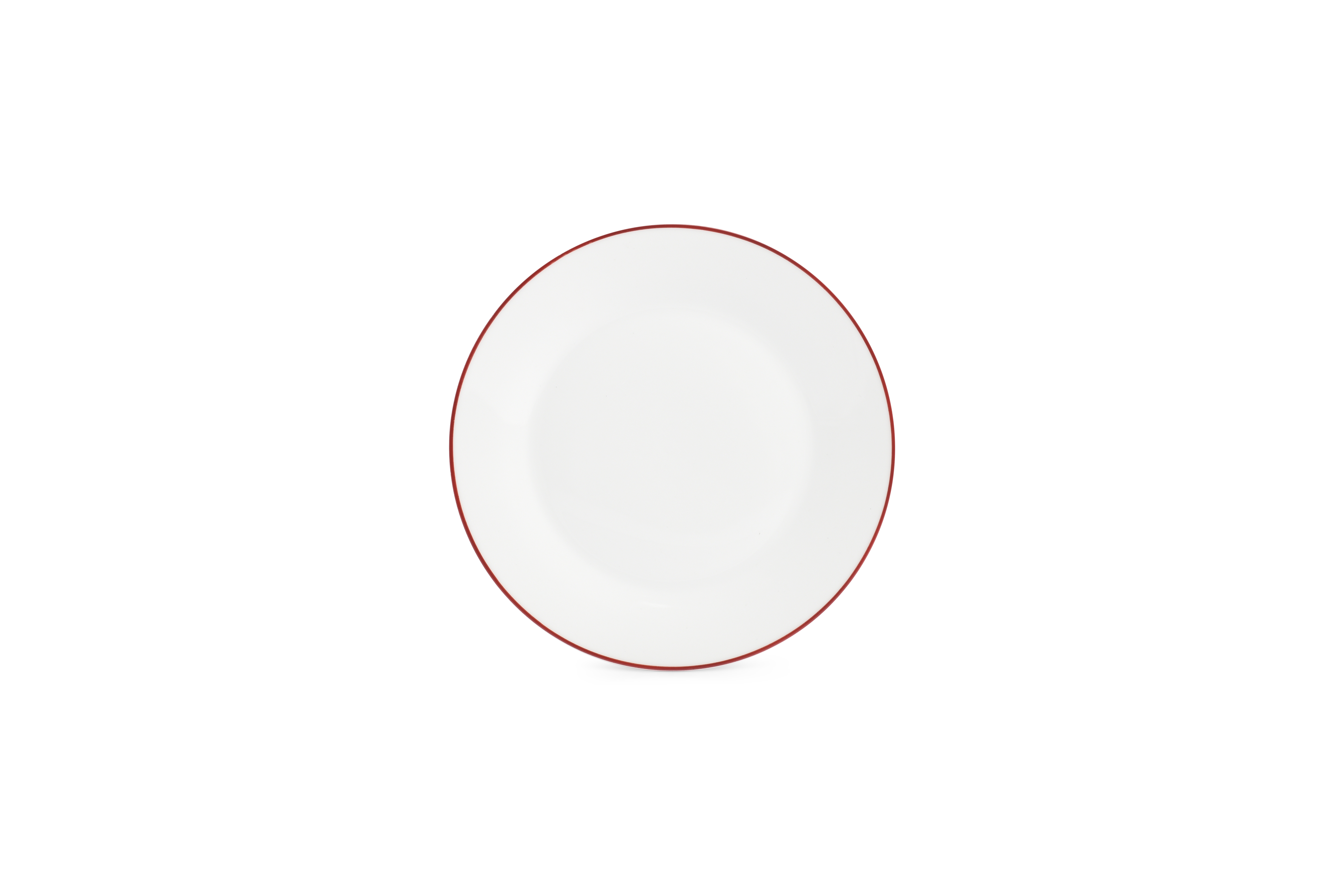 Plat bord 20cm burgundy rim