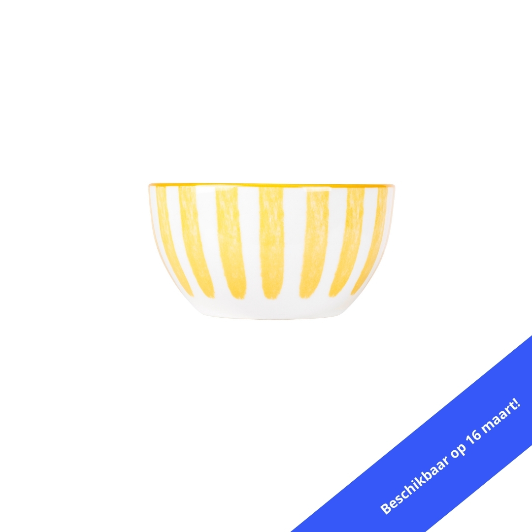 Kom 11,5 x 6,5 cm Cabana geel