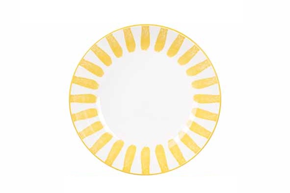 Diep bord 20 cm Cabana geel
