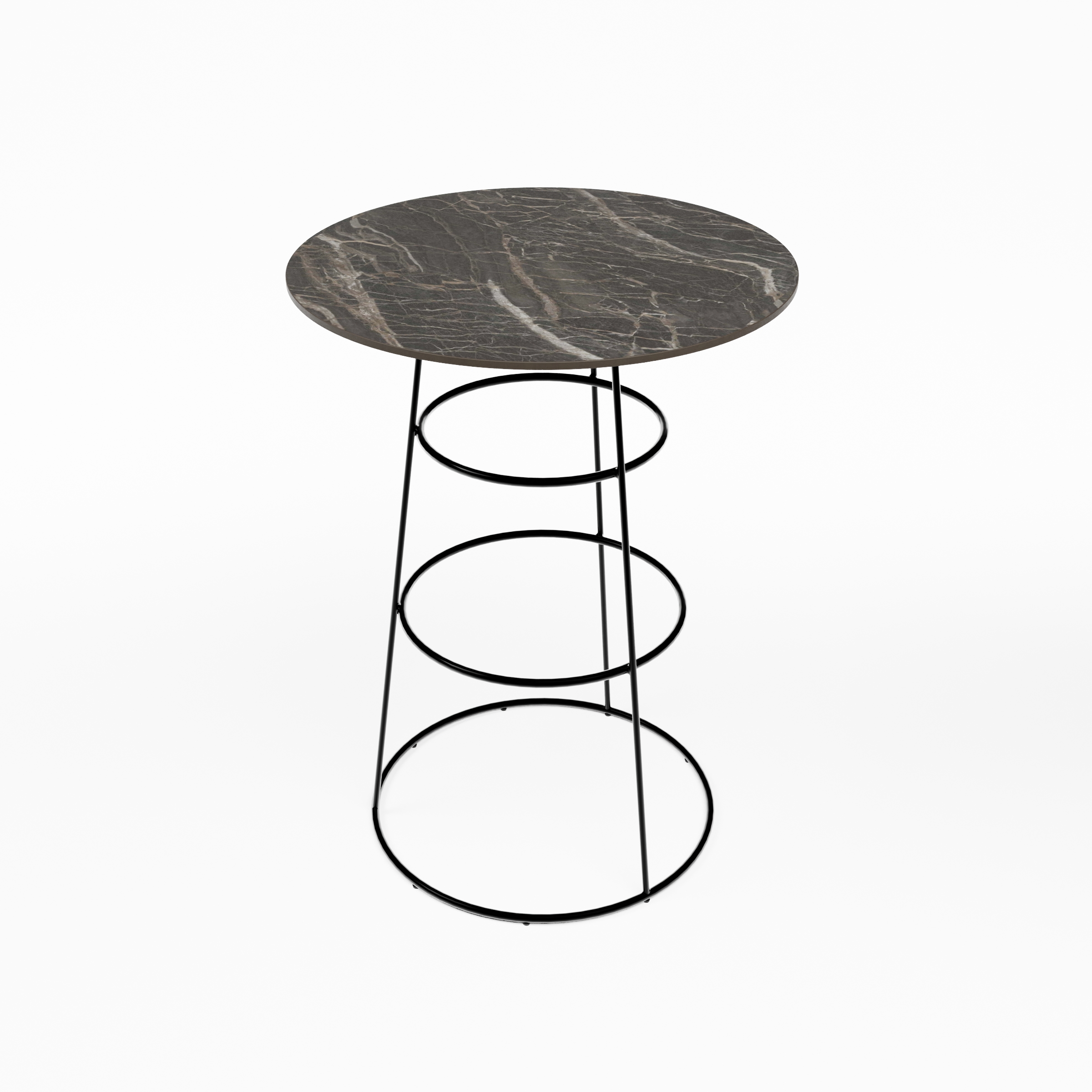 Statafel Black Elegance 80cm Ø