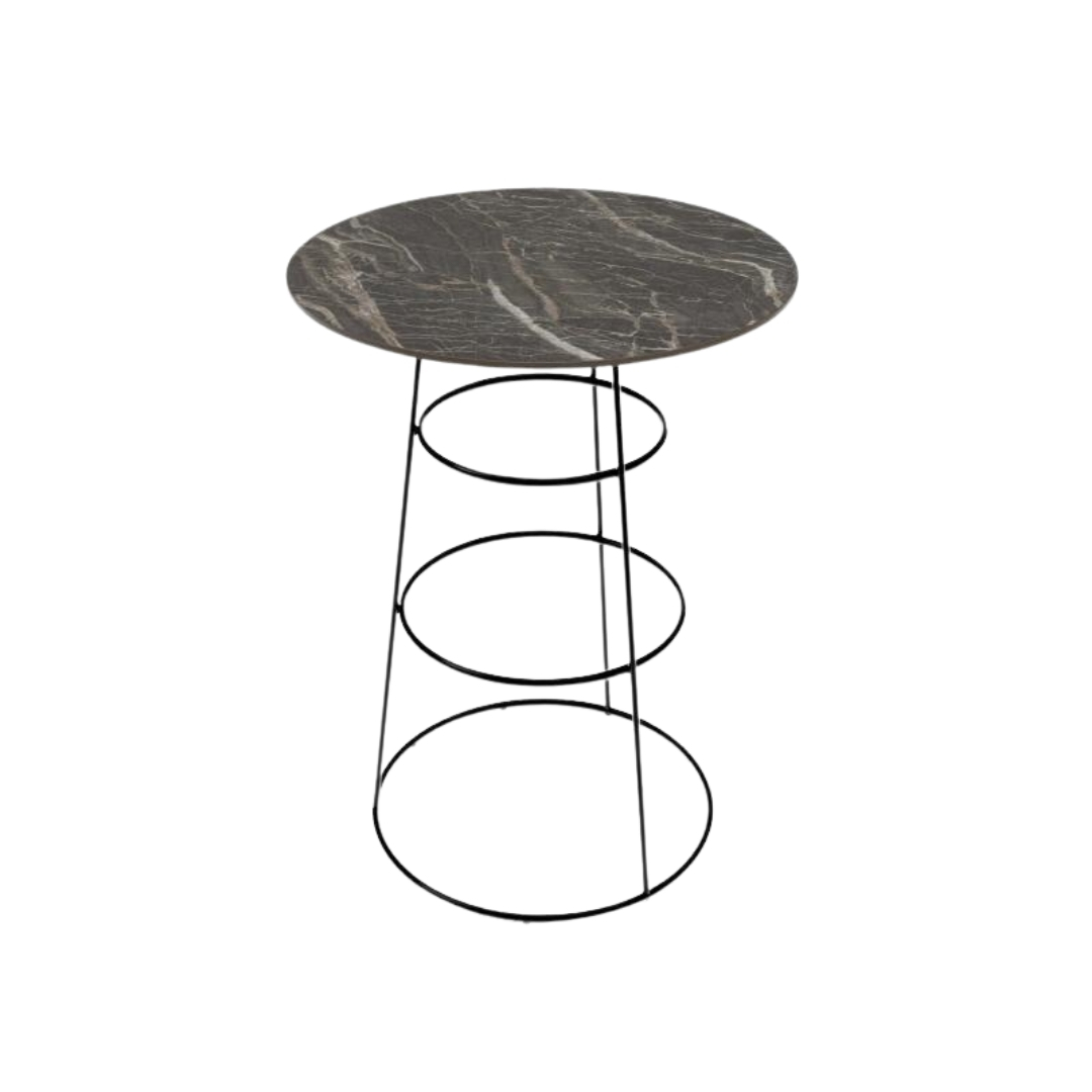 Statafel Black Elegance 80cm Ø