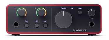 Carte son FOCUSRITE SCARLETT 4th SOLO 2in / 2out