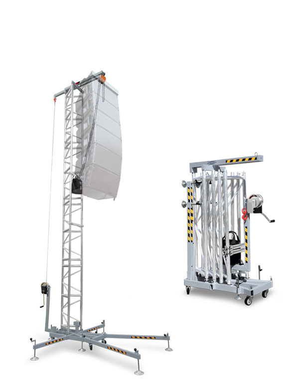 Tour de levage pour Line-Array GUIL TMD-545 Maxi 6m25/500kg + dynamometre