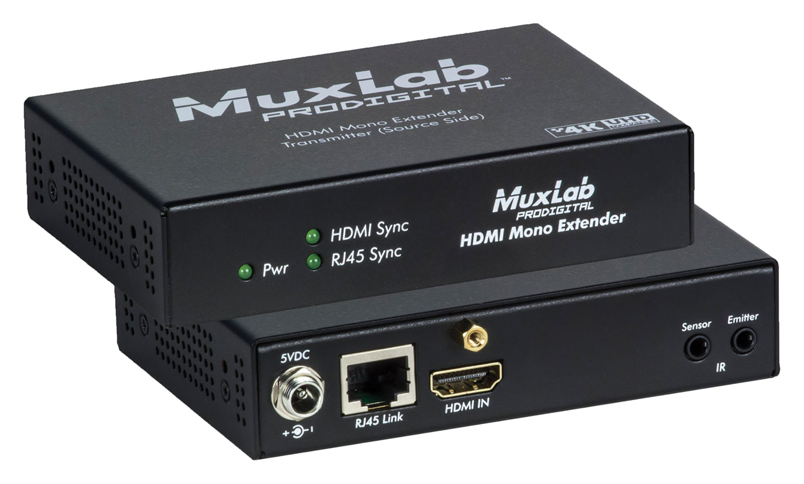 Extendeur MuxLab HDBaseT 4K/60 RJ45/HDMI 1 émetteur + 1 récepteur