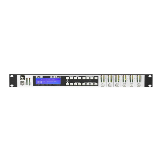 Processeur ELECTRO VOICE DX46  2 in/6 out AES/EBU + réseau