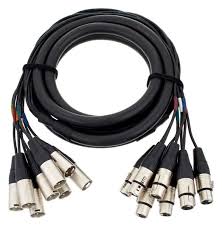 Multipaire son 8 Paires XLR M/XLR F  10m