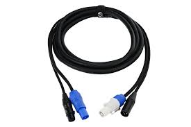 Location Câble combi PowC Out + DMX M 3pt vers PowC In + DMX F 3pts 1M - Startech