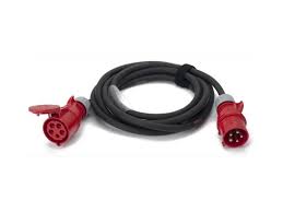 Prolongateur P17 tétra 63A 25m avec prise inter