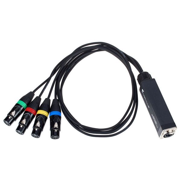 Adaptateur RJ45 vers 4x DMX 5p Femelle