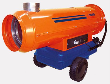 Chauffage SPLUS air pulsé 55KW avec gaine diam 300 de 6m réservoir 51L autonomie 10h livré avec le plein de Gasoil