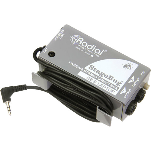 Boîte de direct DI STEREO Passive avec minijack RADIAL SB-5