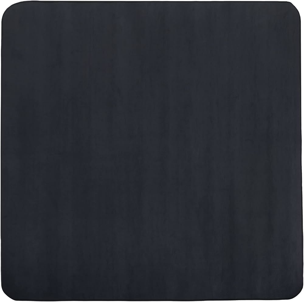 Tapis de batterie 2x2m noir + quadrillage blanc