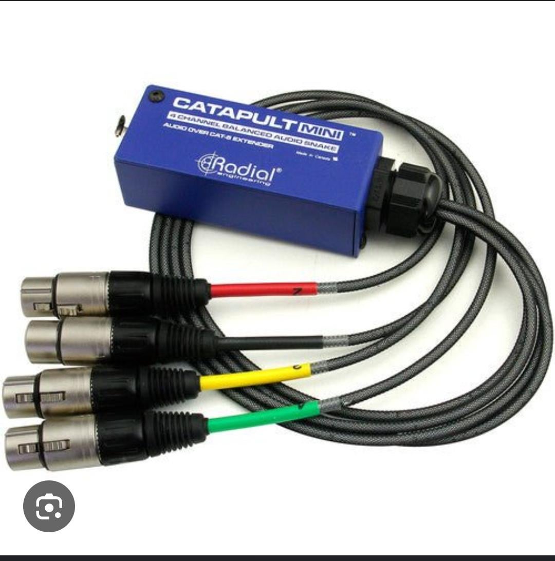 Adaptateur RJ45 vers 4 canaux XLR femelle audio RADIAL CATAPULT-MINI-RX