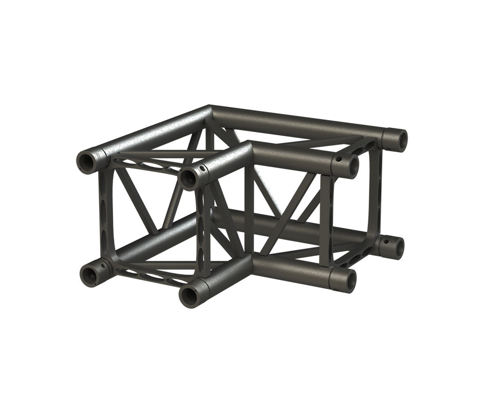 Sixty82 Structure aluminium TPM29S-C203 Carré angle 2D 090°Noir