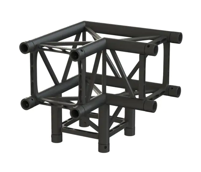 Sixty82 Structure aluminium TPM29S-C312 Carré angle 3D 090°Noir