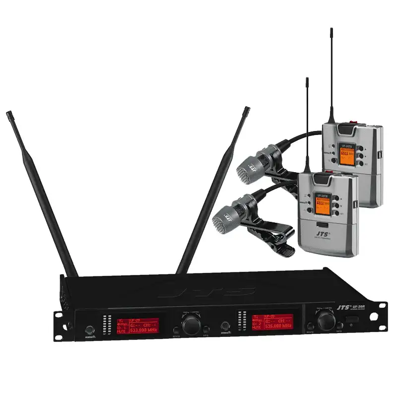 JTS: UF20R Wireless Lavalier Microphone Package (2 Channel)