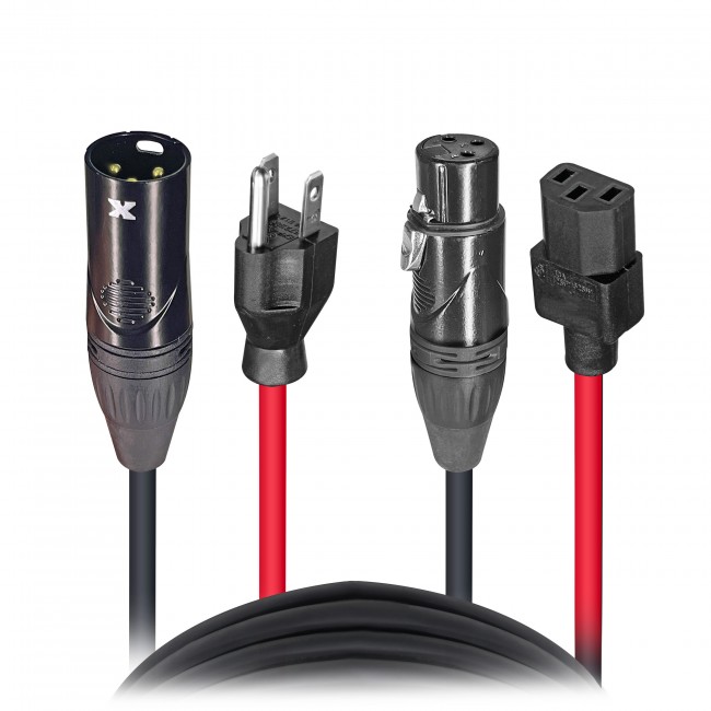 IEC w/ Audio Jumper Combo Cable 50'