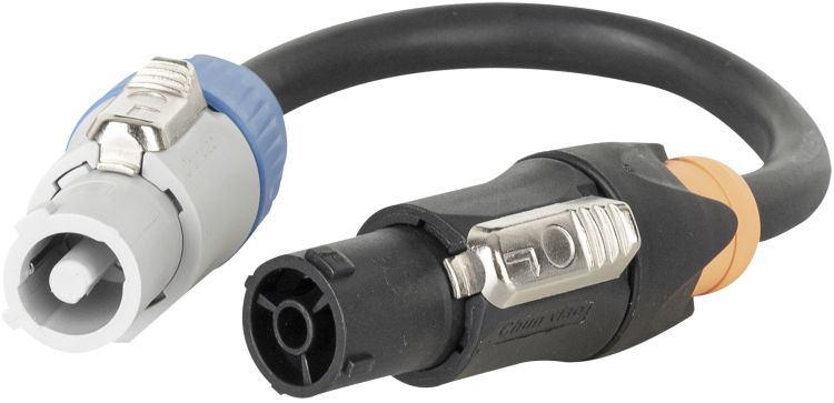 NETZÜBERGANG 230 V,  POWERCON WEISS → POWERCON TRUE 1 M 