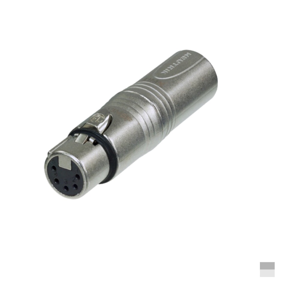DMX-ADAPTER  5Pol F - 3Pol M