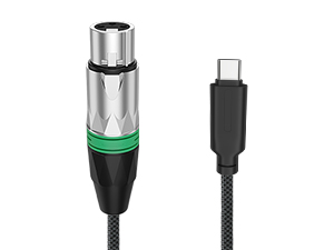 AUDIO ÜBERGANGSKABEL USB-C → 02 x XLR M