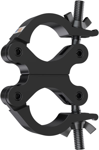 DOPPEL-ROHRSCHELLE, Slim Swivel Coupler 30mm, schwarz