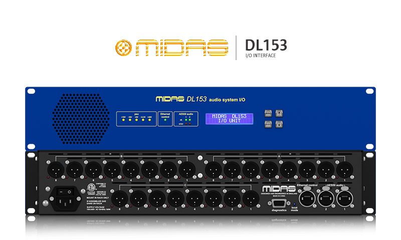 DIGITAL-STAGEBOX, MIDAS DL153 16:8