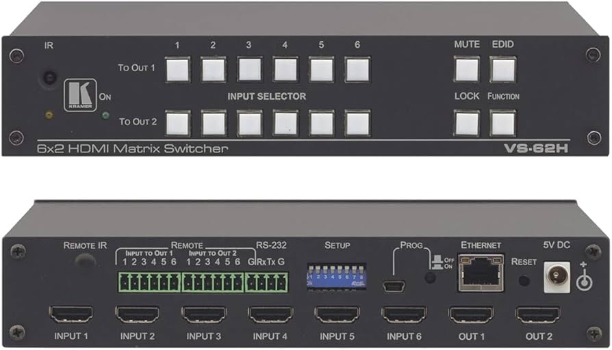 SEAMLESS VIDEO SWITCHER, KRAMER ELECTRONICS VS-62H