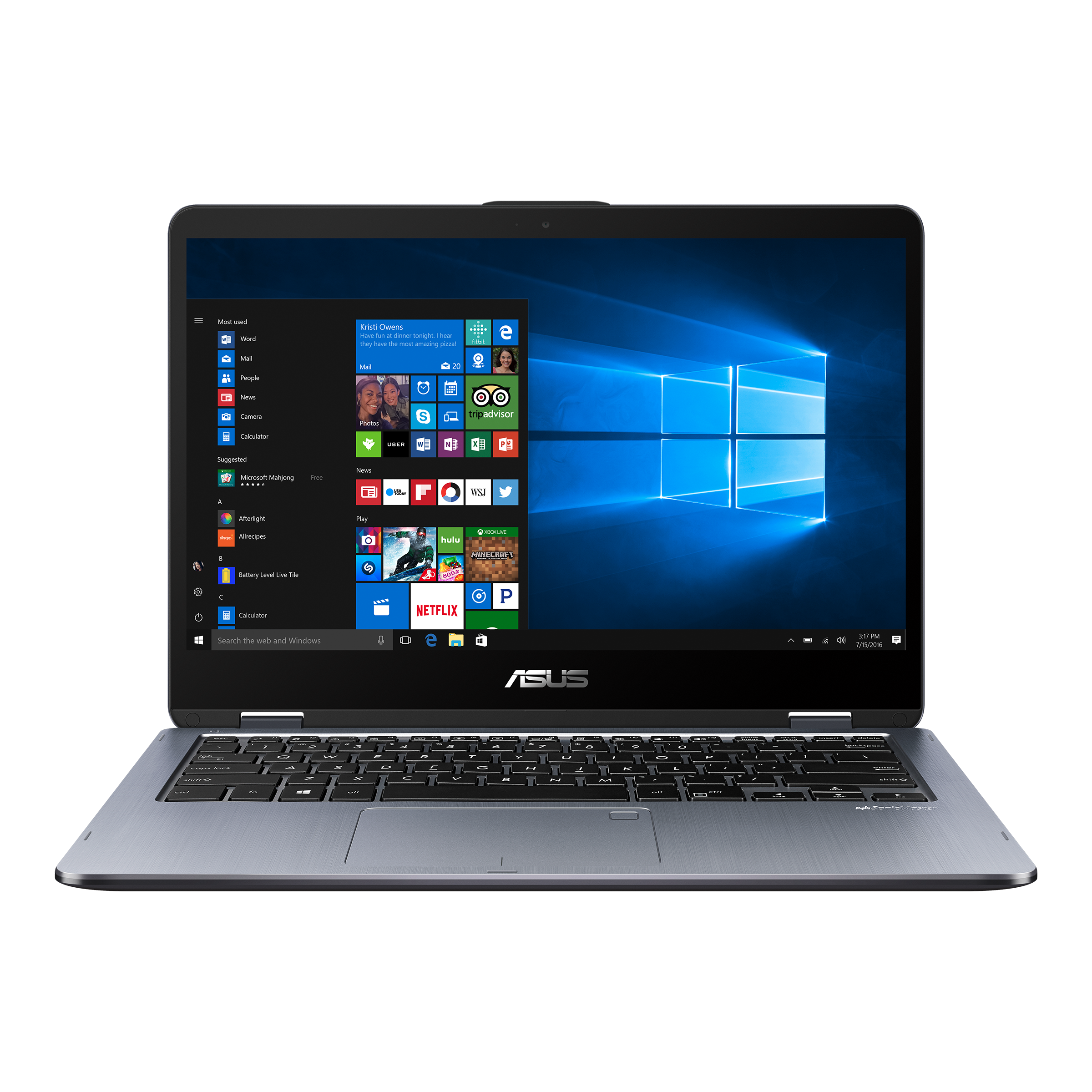 LAPTOP, ASUS T410U VIVOBOOK FLIP 14"