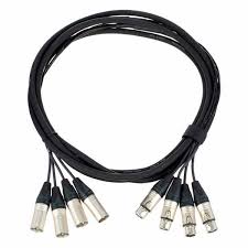 AUDIO SIGNALKABEL XLR 4er SNAKE MULTICORE 05 m