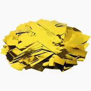 KONFETTI VERBRAUCHSMATERIAL ZU STAGE SHOT ll / METALLIC KONFETTI 55 mm x 17 mm GOLD