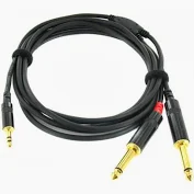 AUDIO ÜBERGANGSKABEL 01 x MINI-JACK M → 02 x JACK M