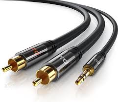 AUDIO ÜBERGANGSKABEL 01 x MINI-JACK M → 02 x RCA M