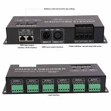 CONVERTER DMX ZU 12V / DMX RGB+WW / RGBW Controller für LED-Strips 12V / 24V 192W / 388W