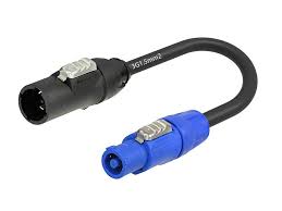 NETZÜBERGANG 230 V,  POWERCON TRUE 1 W → POWERCON BLAU