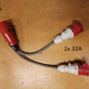 NETZÜBERGANG 400 V, CEE63/5 → 2 x CEE32/5